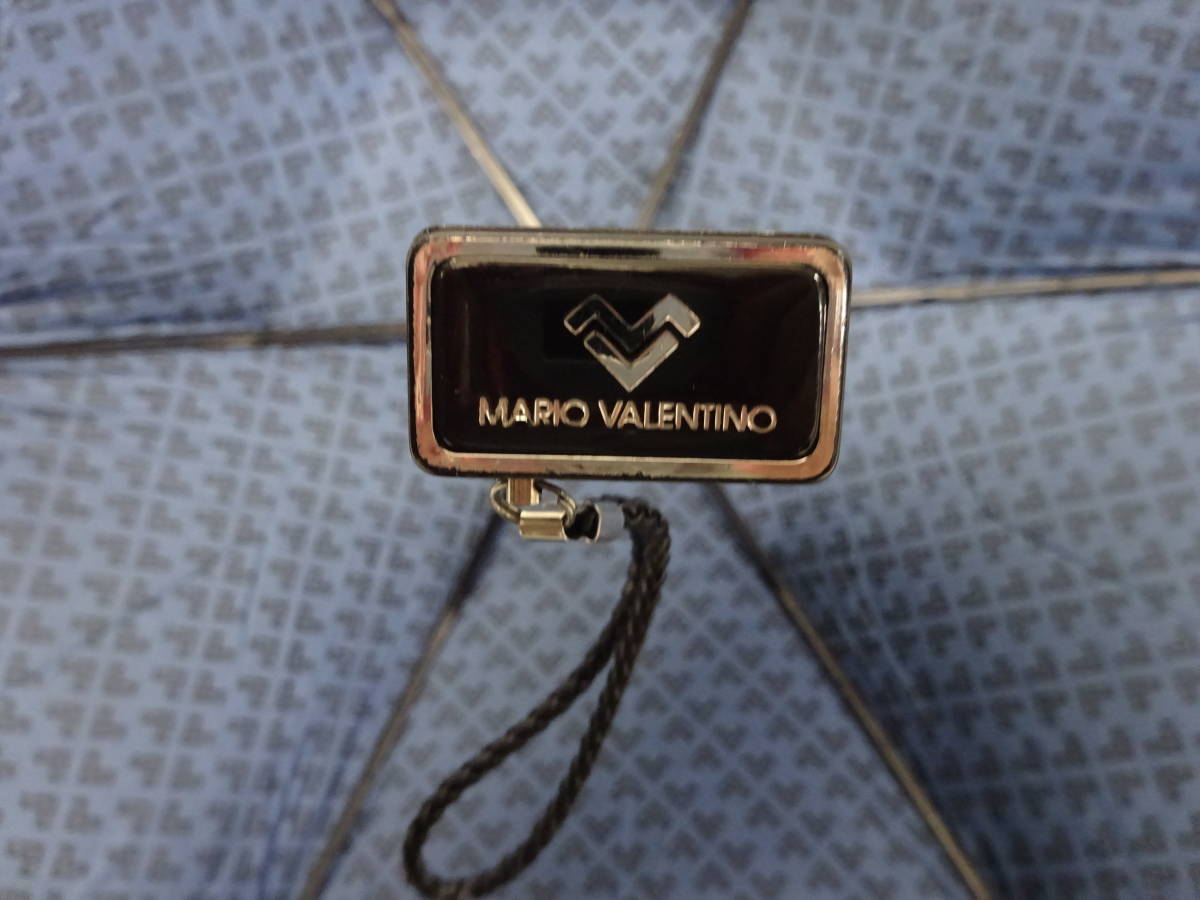 （せ-A2-138) 折り畳み傘 マリオヴァレンティーノ　紺色系　　雨傘　メンズ　MARIO VARENTINO　中古_画像3