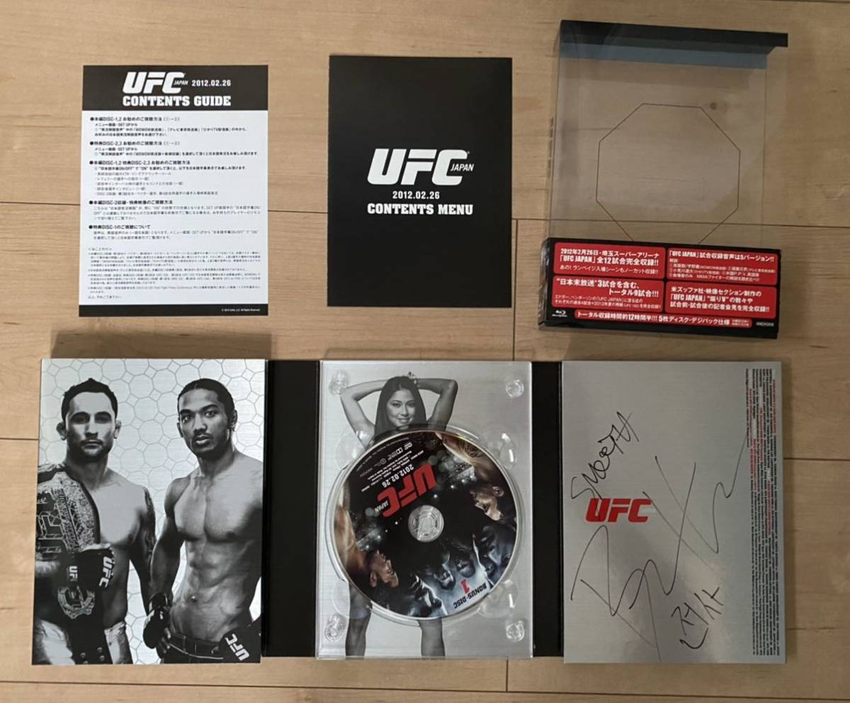 【直筆サイン入り 中古 Blu-ray ブルーレイ】 UFC JAPAN 2012.2.26 ベンソン・ヘンダーソン Benson Henderson 総合格闘技 PRIDE Autographの画像1