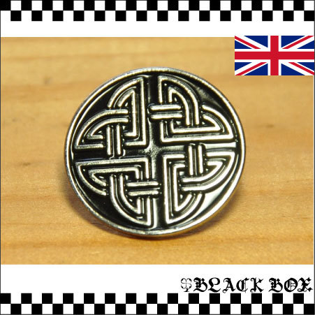 英国 インポート Pins Badge ピンズ ピンバッジ 画鋲 Celt ケルト模様 CELTIC ケルト PUNK イギリス GB UK ENGLAND イングランド 322_画像1