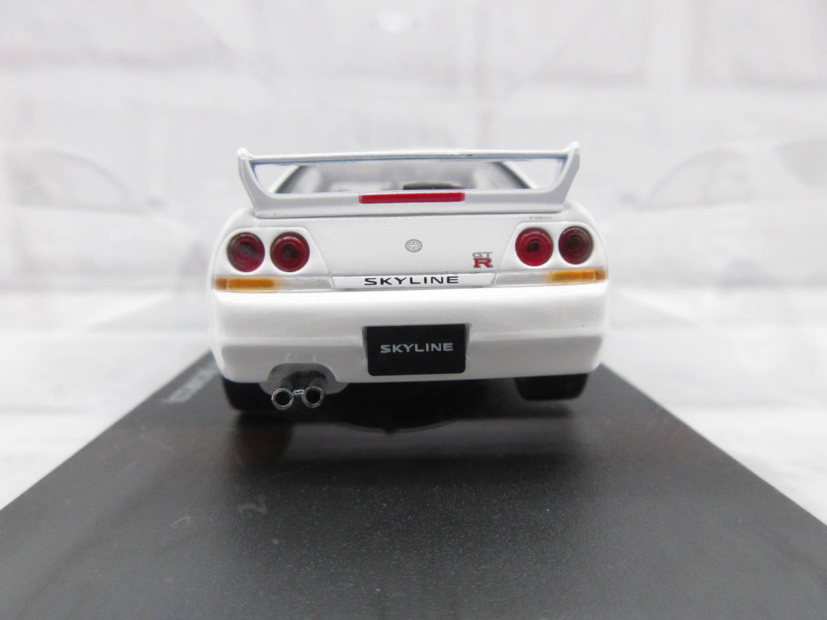 ミニカー 1/43 日産 スカイライン SKYLINE GT-R R33 ホワイト ディーラー正規品 モデルカー カラーサンプルの画像4