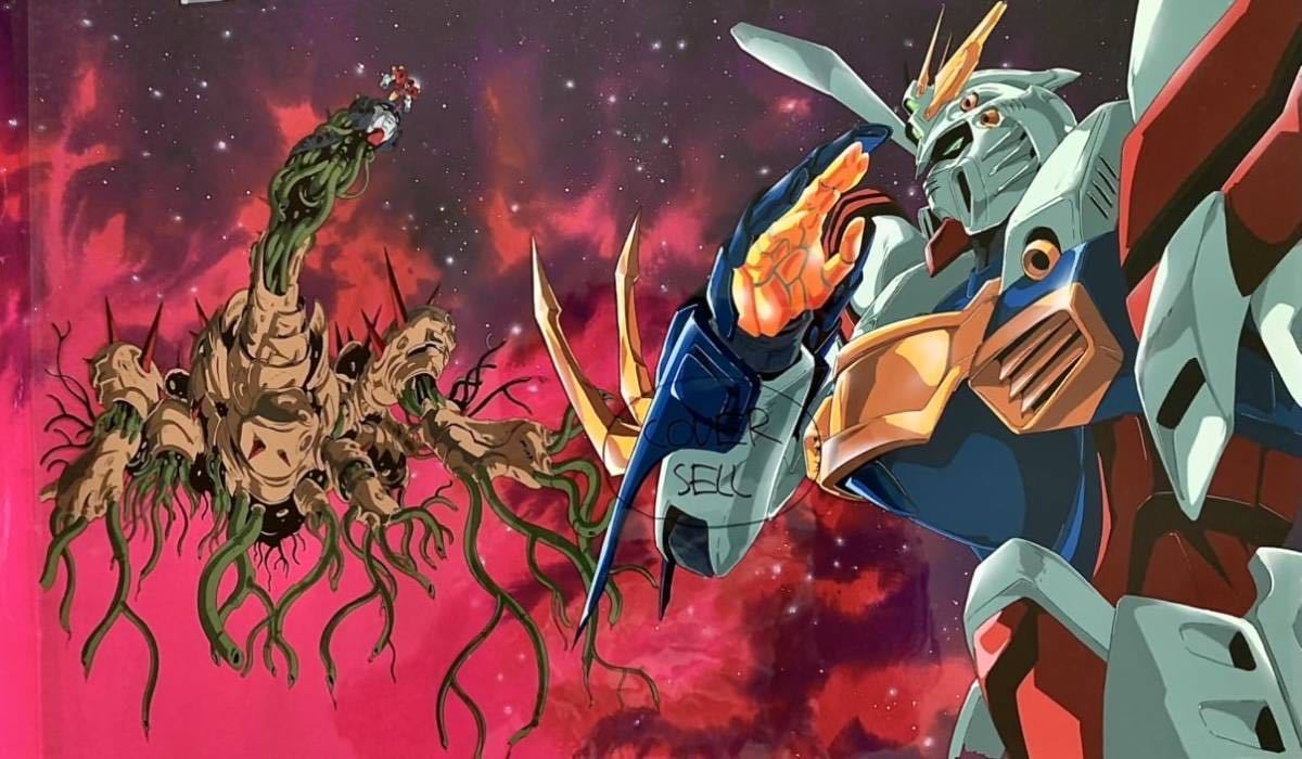 機動戦士Gガンダム 版権セル画 背景直筆 60cm 検索語 機動戦士Gガンダム 版権セル画 背景直筆 60cm 検索語