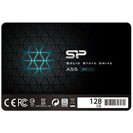 シリコンパワー SSD 128GB 3D TLC NAND採用 SATA3 6Gb/s 2.5インチ 7mm 3年 A55シリーズ SP128GBSS3A55S25_画像1