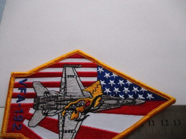 【送料無料】アメリカ海軍VFA192パッチ刺繍ワッペン/第192戦闘攻撃飛行隊NAVY金龍USN米軍NAVYミリタリー星条旗USA軍ゴールデンドラゴン M20_画像9