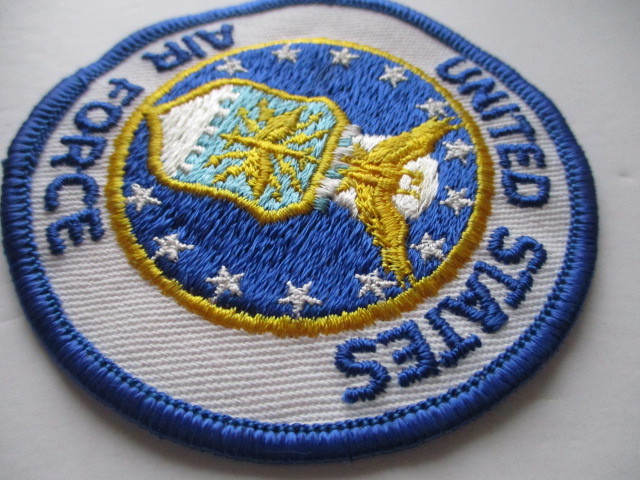 【送料無料】アメリカ空軍U.S. AIR FORCEパッチ刺繍ワッペン/D合衆国空軍エアフォース米軍ミリタリーUSA国章アメリカ軍U.S. Army白頭鷲 M19_画像4