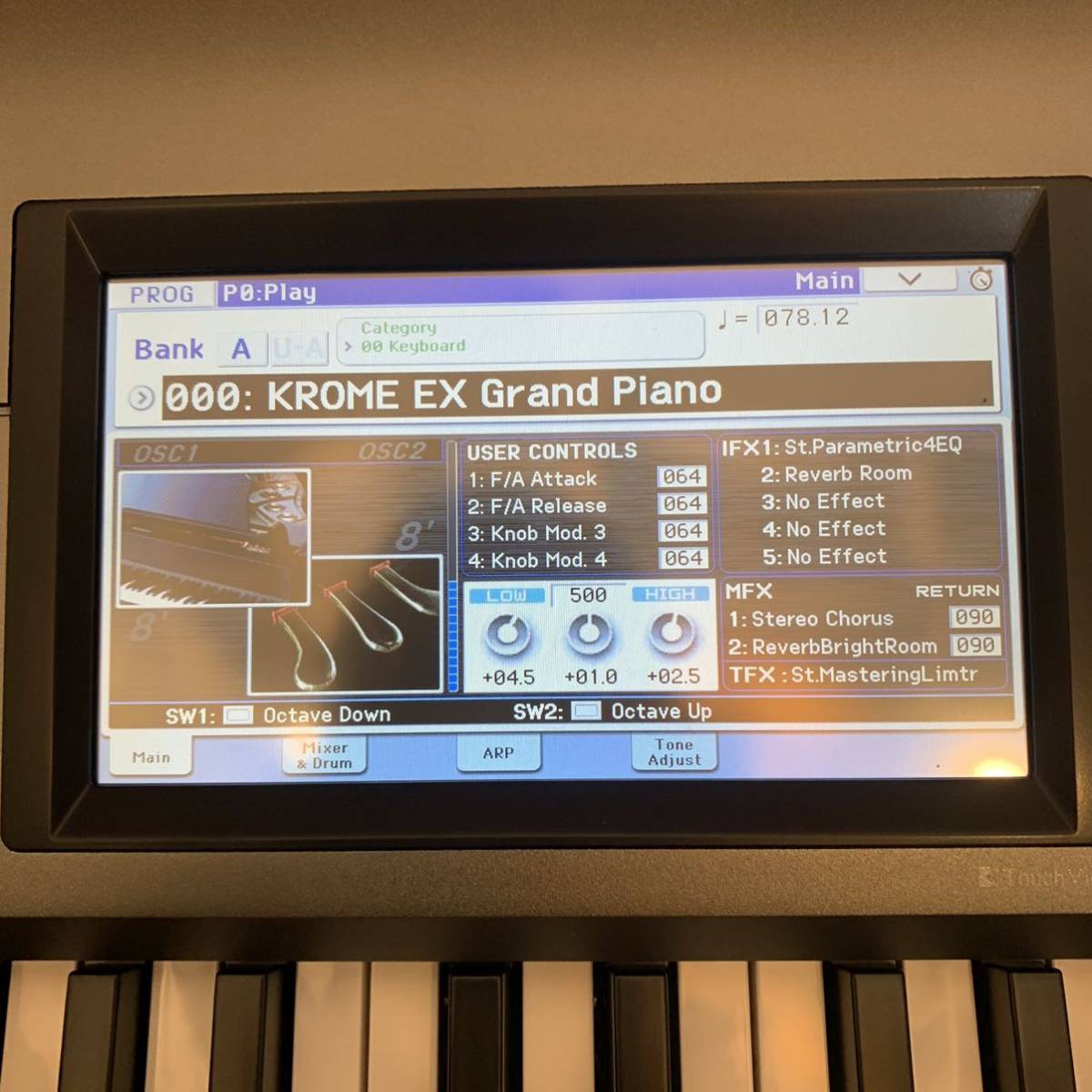 新品未使用品 KORG コルグ KROME-88 EX music workstation