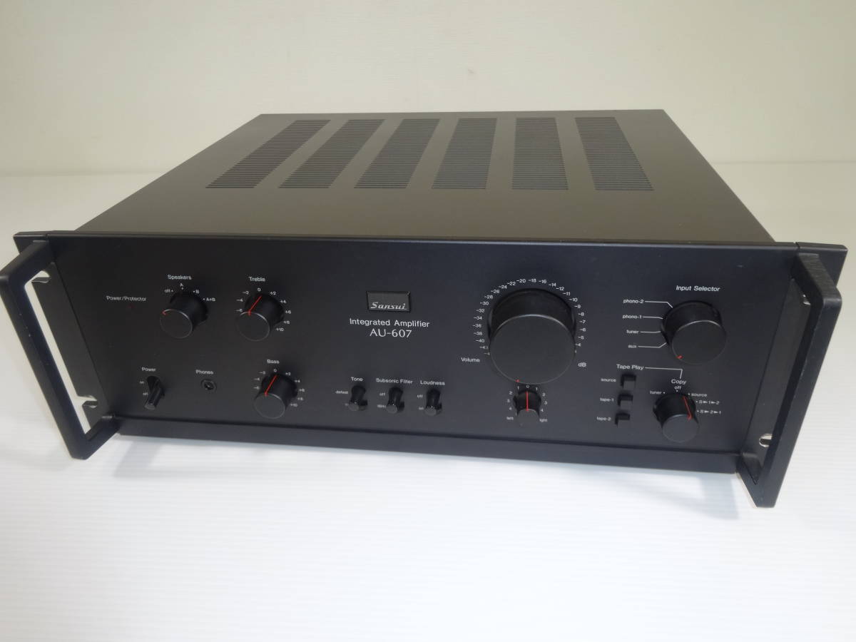 ジャンク品】名機 サンスイ 山水 SUNSUI プリメインアンプ AU-607
