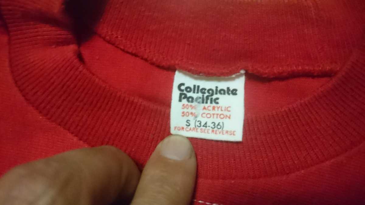 10000円即決、送料無料！！ 80s～ collegiate pacific ヴィンテージ フットボールT フットボールシャツ MADE IN USA カレッジ_画像5