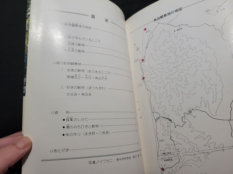 n# west ... nature guidebook No.5.. animal angle rice field * interval . science study materials Showa era 56 year issue west . district science education center Niigata prefecture /B11