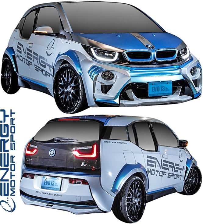 【M's】BMW i3 (2014y-) ENERGY MOTOR SPORT カーボンED EVOi3 フルキット 3点 ／ CARBON+FRP エナジーモータースポーツ エアロパーツ I01_画像3