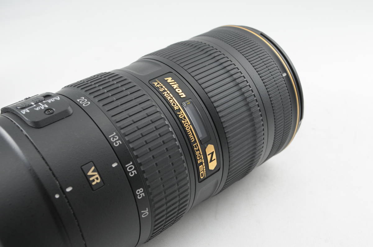 ★超美品★ Nikon ニコン AF-S VR NIKKOR 70-200mm F2.8G ED VR Ⅱ 付属品付 ★清潔感溢れる綺麗な外観! 光学系カビ・クモリなし! 完動品!_画像8