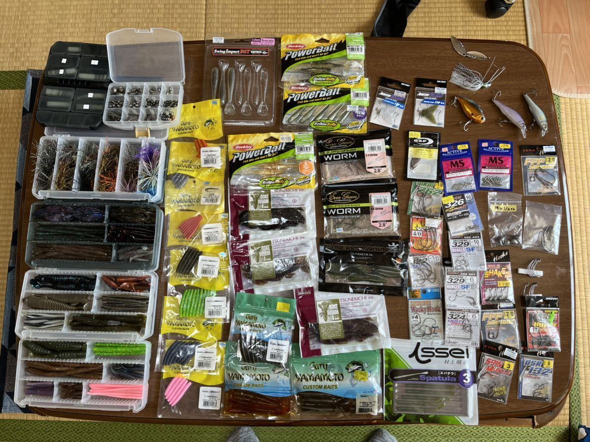 ワーム フック タングステン シンカー 大量セット バス釣り ゲーリー