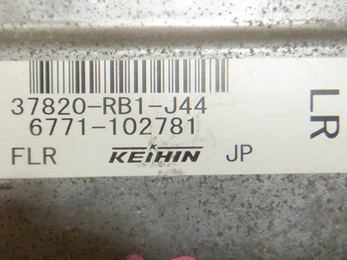 ★(213286)平成23年 フィット GE8 エンジンコンピューターとリモコンキーのセット 37820-RB1-J44 ※走行距離６０,９０４ｋｍ_画像5