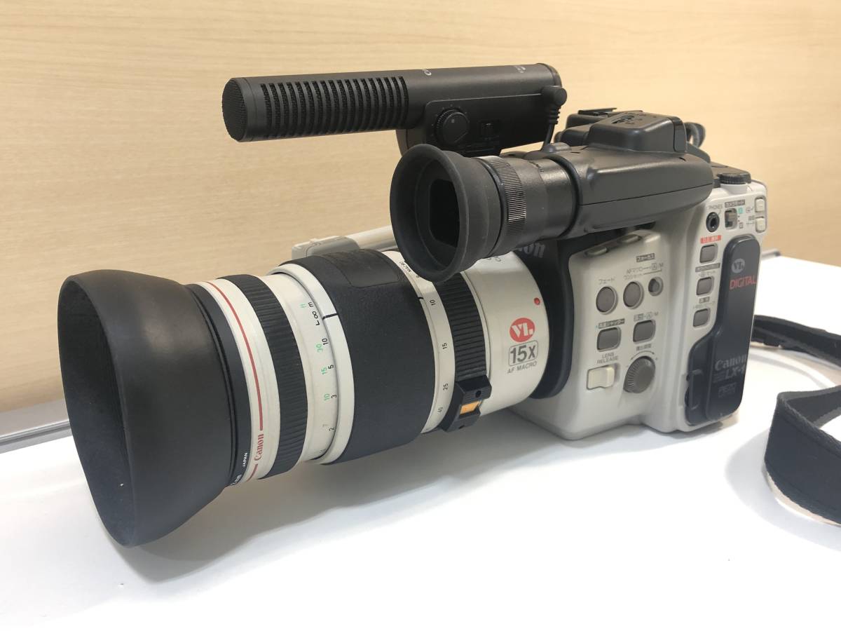 Canon LX-1 CL 8-120mm 1.4-2.1 ビデオカメラ バッテリー等 付属品有り キャノン キヤノン ジャンク _画像1