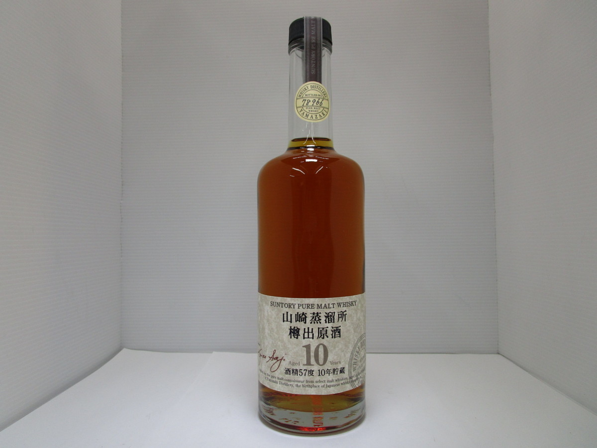 サントリー ピュアモルトウイスキー 山崎蒸溜所 樽出原酒10年貯蔵 酒精