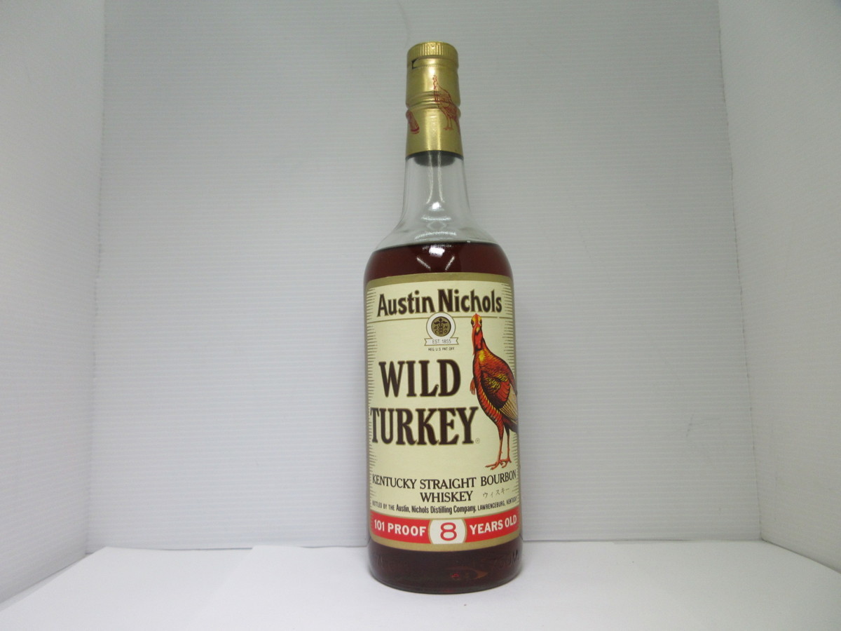 ワイルドターキー 8年 金キャップ WILD TURKEY 101PROOF 750ml 50.5