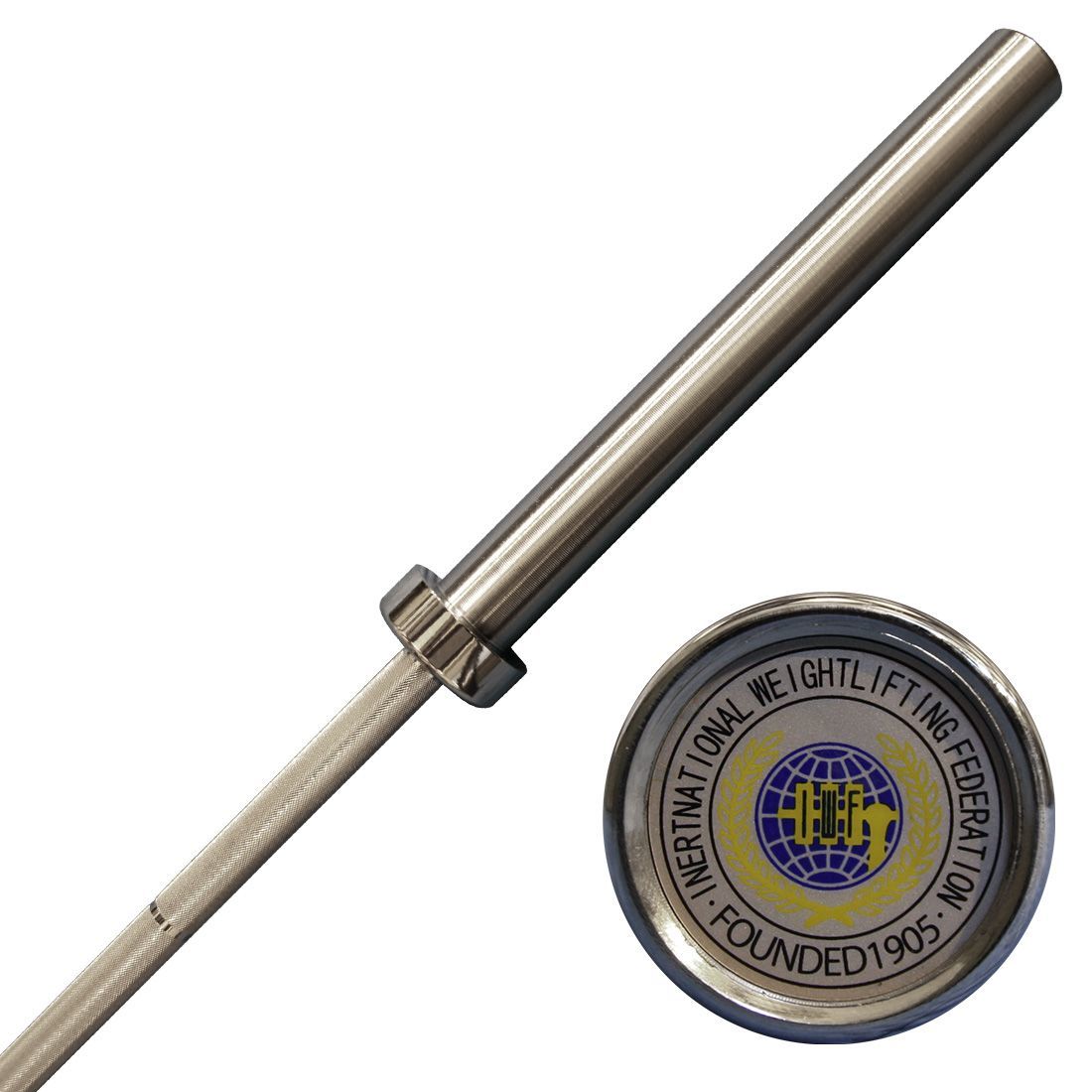 ZKC男子用 トレーニングバー ZHANGKONG ウエイトリフティング バーベル シャフト 50mm ★IWFトレーニング認定★_メーカーの画像