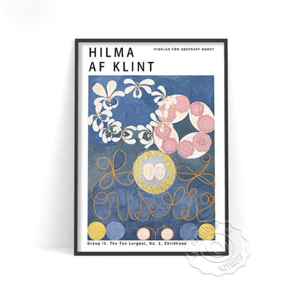 【最安保証】C1554 ヒルマ・アフ・クリント Hilma af Klint キャンバスアートポスター 50×70cm 海外製 インテリア アート 枠なし I_画像1