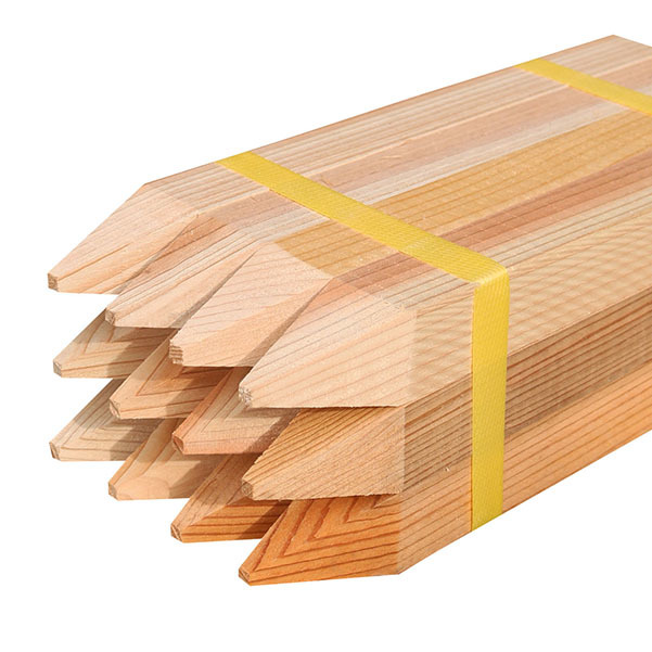 木杭 測量杭 長さ1m 30mm角 面取り無し 杉 60本入り DIY 木材 材料 杭