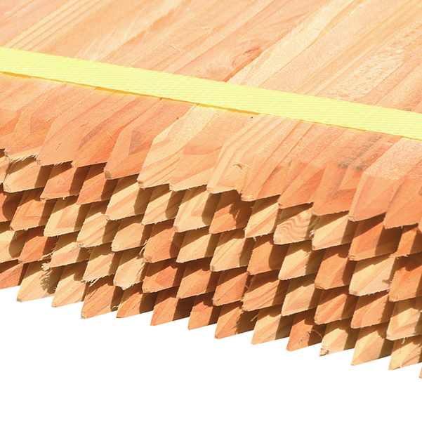 木杭 測量杭 長さ20cm 10mm角 面取り有り MIX 200本入り DIY 木材 材料