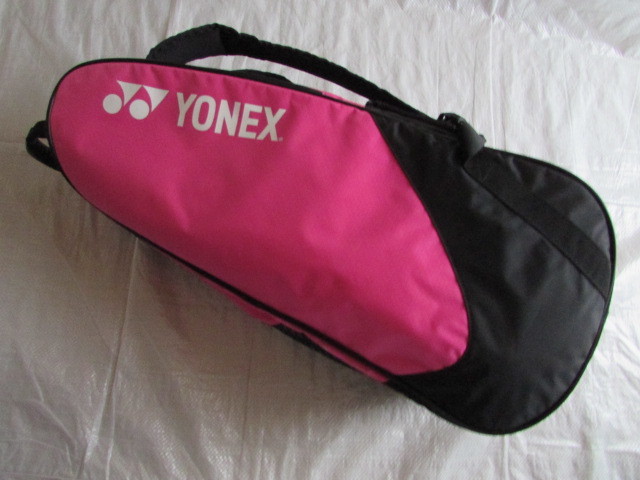  free shipping USED middle . dirt equipped Yonex yonex racket bag BAG1722R rucksack 6 pcs insertion . black / pink ..10560 jpy 