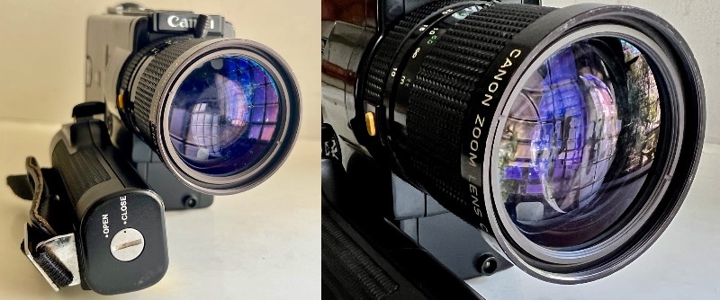 Canon 814XL-S ZOOM LENS 7-56mm 1:1.4 MACRO 付き 8mm フィルム カメラ (スーパー8) ジャンク_レンズ内にカビ、曇り、汚れ、ごみ有り