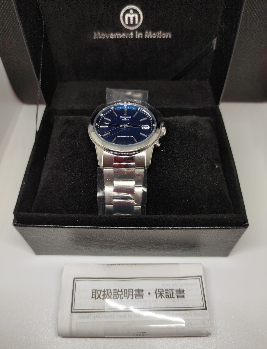 □新品・未使用□Movement in Motion MIM-CRC-SS/BK_A 電波ソーラー