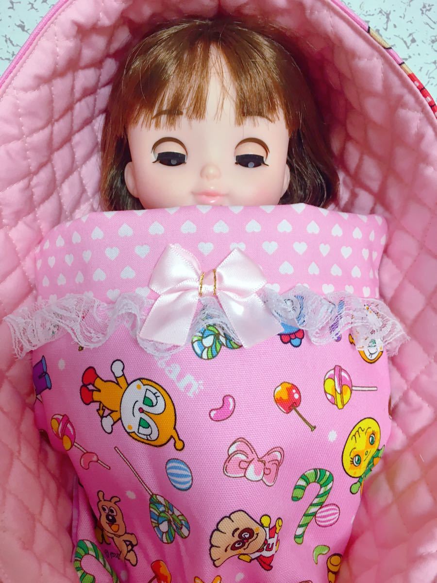 メルちゃん♡ソランちゃん♡パジャマ♡藤色ハート柄 格安販売の - おもちゃ