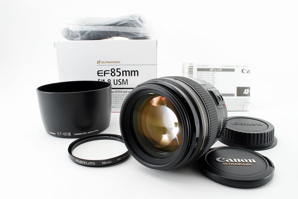2494 ☆良品☆ Canon EF 85mm F1.8 キヤノン フルサイズ対応 単焦点 中