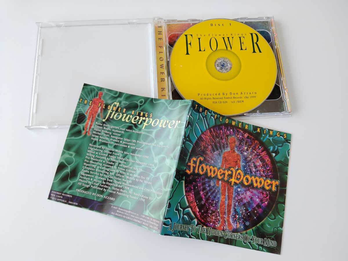 【オリジナルスウェーデン盤】The Flower Kings / FlowerPower 2CD FOXTROT RECORDS FOXCD020 98年4th壮大幻想絵巻コンセプト作品名盤_画像3