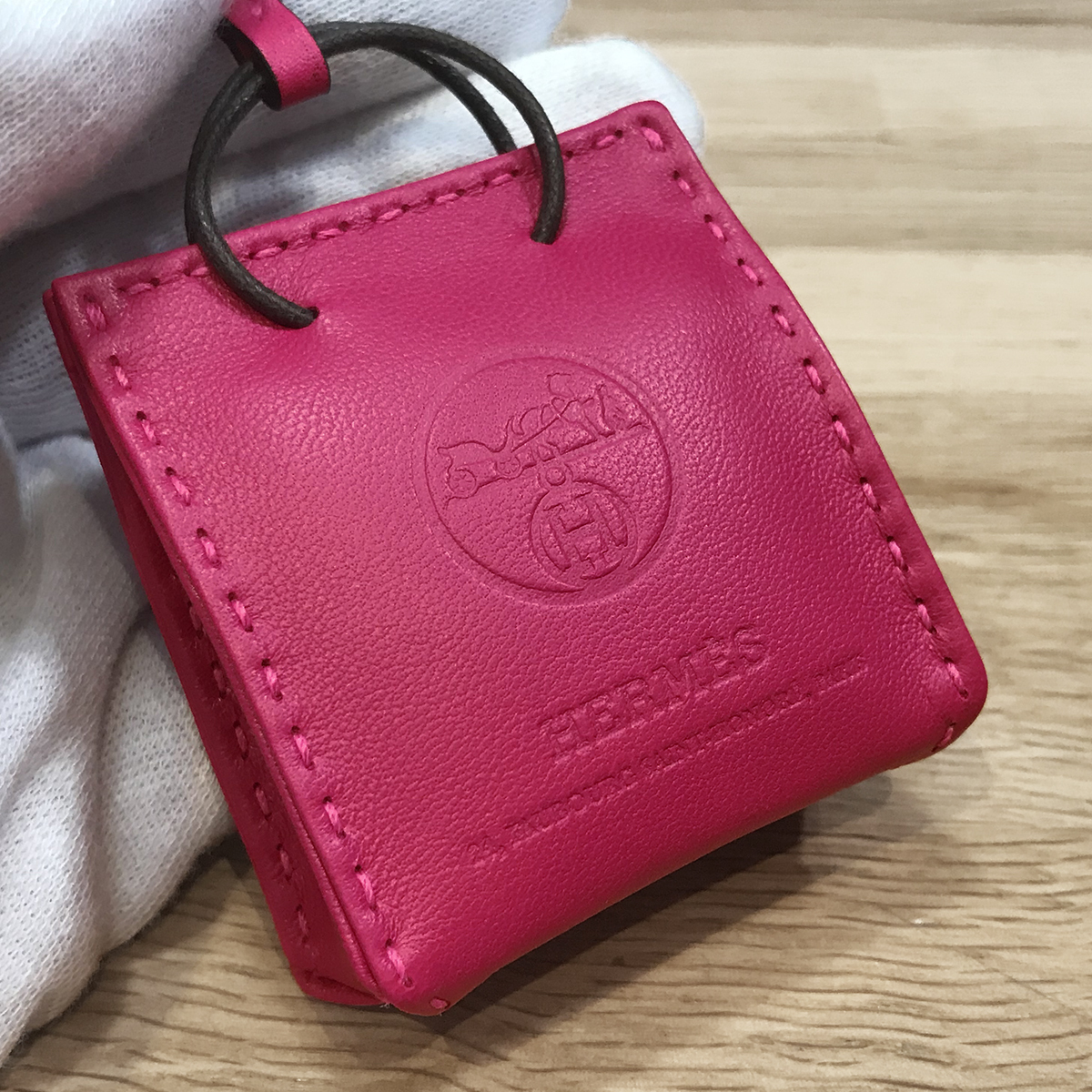 [ новый товар не использовался ] Hermes sak Ora njushopa- сумка очарование rose Mexico розовый a новый miroY печать женский 07831