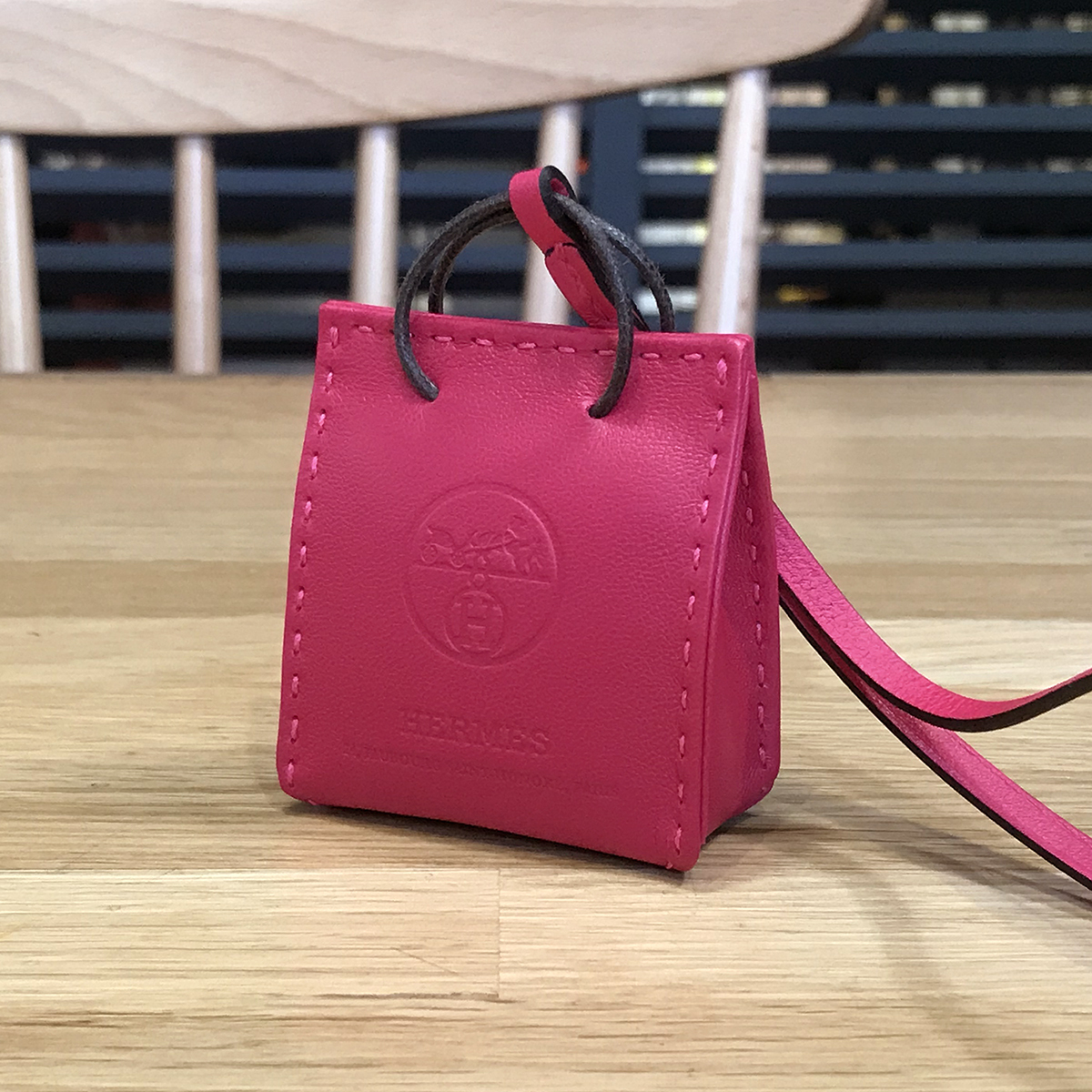 [ новый товар не использовался ] Hermes sak Ora njushopa- сумка очарование rose Mexico розовый a новый miroY печать женский 07831