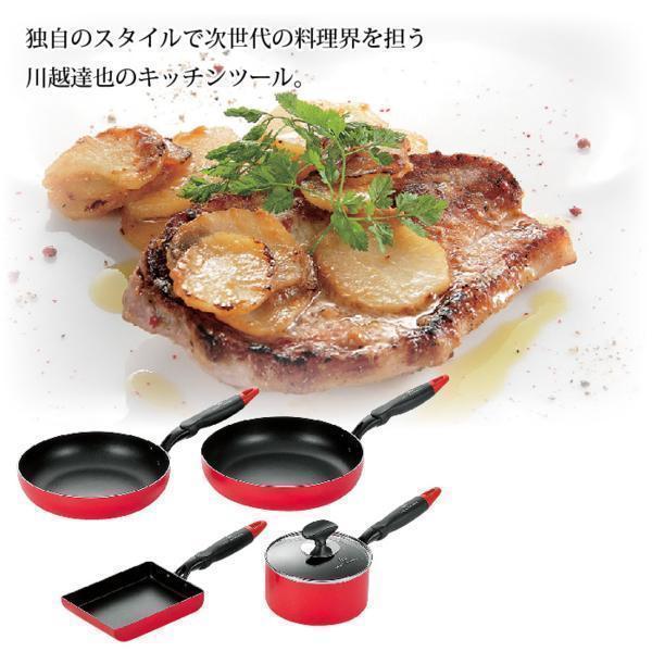 【 新品 】 フライパンセット IH フッ素加工 フライパン 26cm フライパン28cm 卵焼き器 片手鍋 16cm 玉子焼き 弁当 川越達也 M5-MGKYM3296_画像3