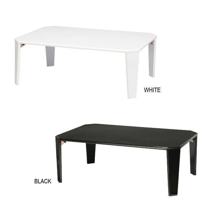 折りたたみテーブル 90幅 テーブル 鏡面 折り畳み ホワイト M5-MGKNG5017WH_画像5