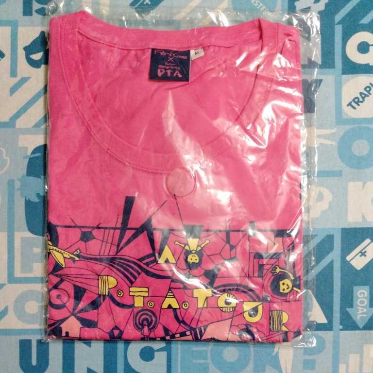 Perfume P.T.A. LSG10 Tシャツ ピンク Mサイズ 未開封新品 P.T.A. presents 結成10周年パッと楽しく遊ぼうの会ライブハウストゥワー_画像1