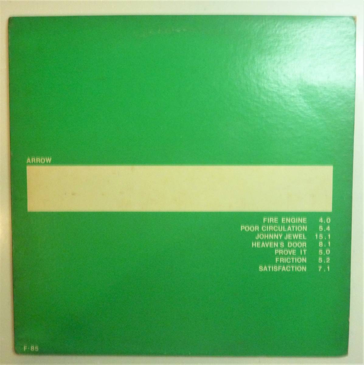 幻のプレミアム名盤○ビニール盤】TELEVISION / ARROW テレビジョン