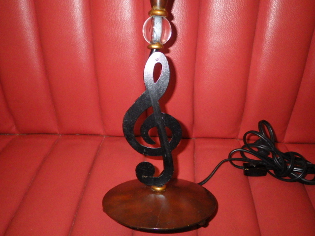 60*S*Musical Notes* lamp * light * lighting * sound .* musical score *. surface *. line .*to sound symbol *USA* Vintage * Mid-century interior miscellaneous goods 