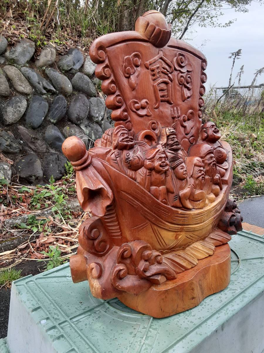 縁起の良い七福神 木彫りの置物 | trinityclearwater.com
