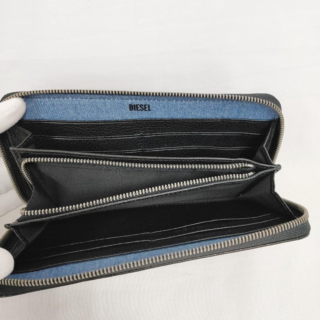 新品 送料無料 新品 人気 DIESEL ディーゼル 財布 長財布 ブラック