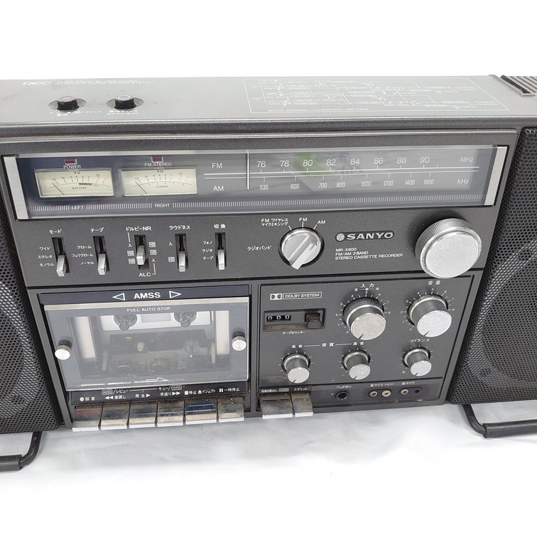 【1542621】SANYO ステレオ ラジオ カセット レコーダー MR-X900 ジャンク サンヨー_画像6