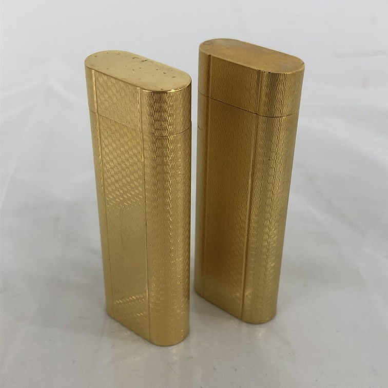 1526115】Cartier カルティエ ガスライター ゴールド 2点おまとめ 火花