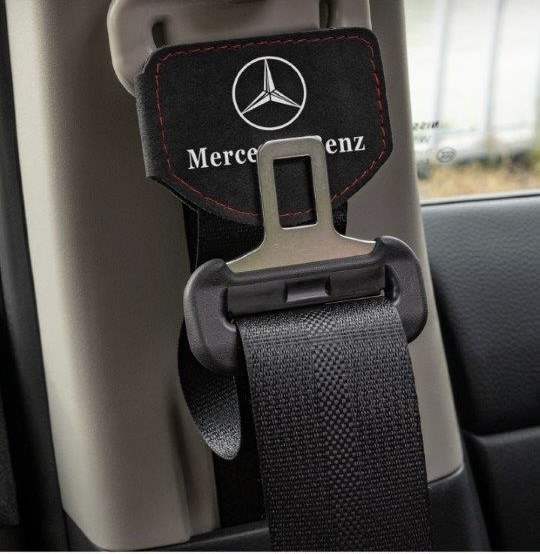  with translation LEXUS Lexus tea color suede leather seat belt .la- clip 2 piece set 