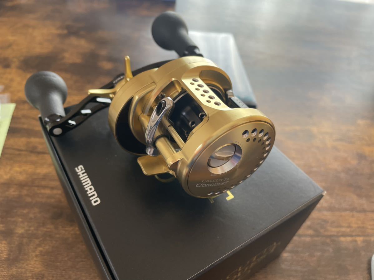 シマノ 14 カルカッタコンクエスト 200 GOMEXUSハンドル 美品