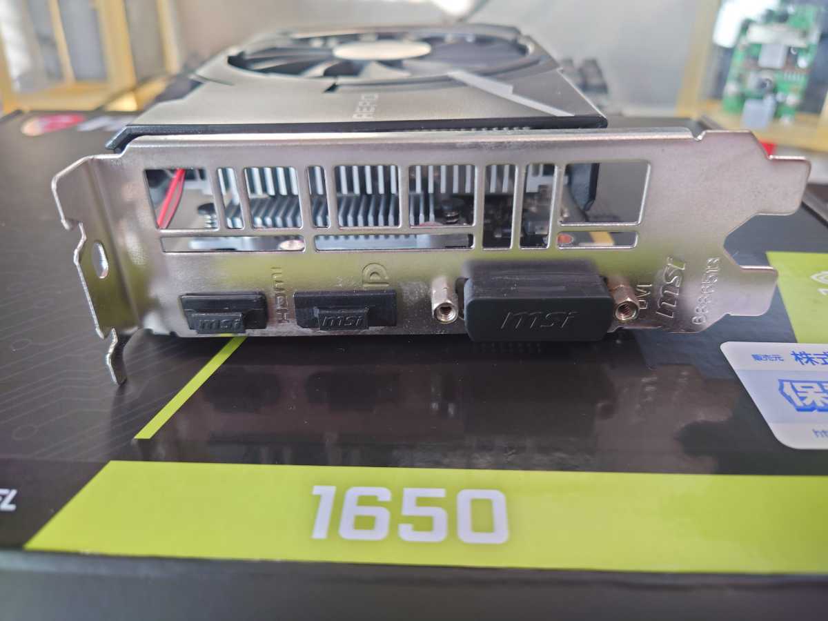 動作確認済み】*箱保証付き美品*Geforce GTX 1650 AERO ITX 4G OC