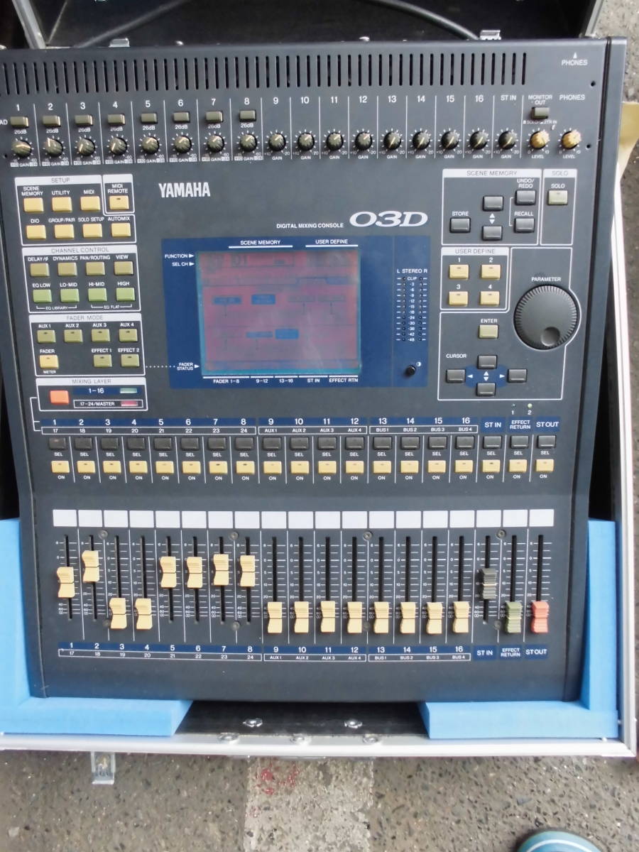 ヤマハ YAMAHA O3D デジタルミキサー☆ケース付き☆ジャンク品 www