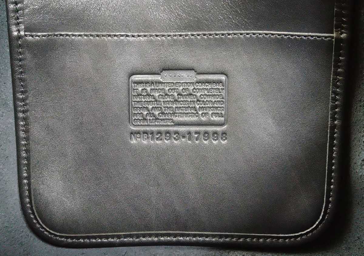 新品未使用 タグ付 COACH コーチ トートバッグ ショルダーバッグ レザー ブラック 黒 17998 #9085 オールドコーチ ダッフルサック  革 鞄