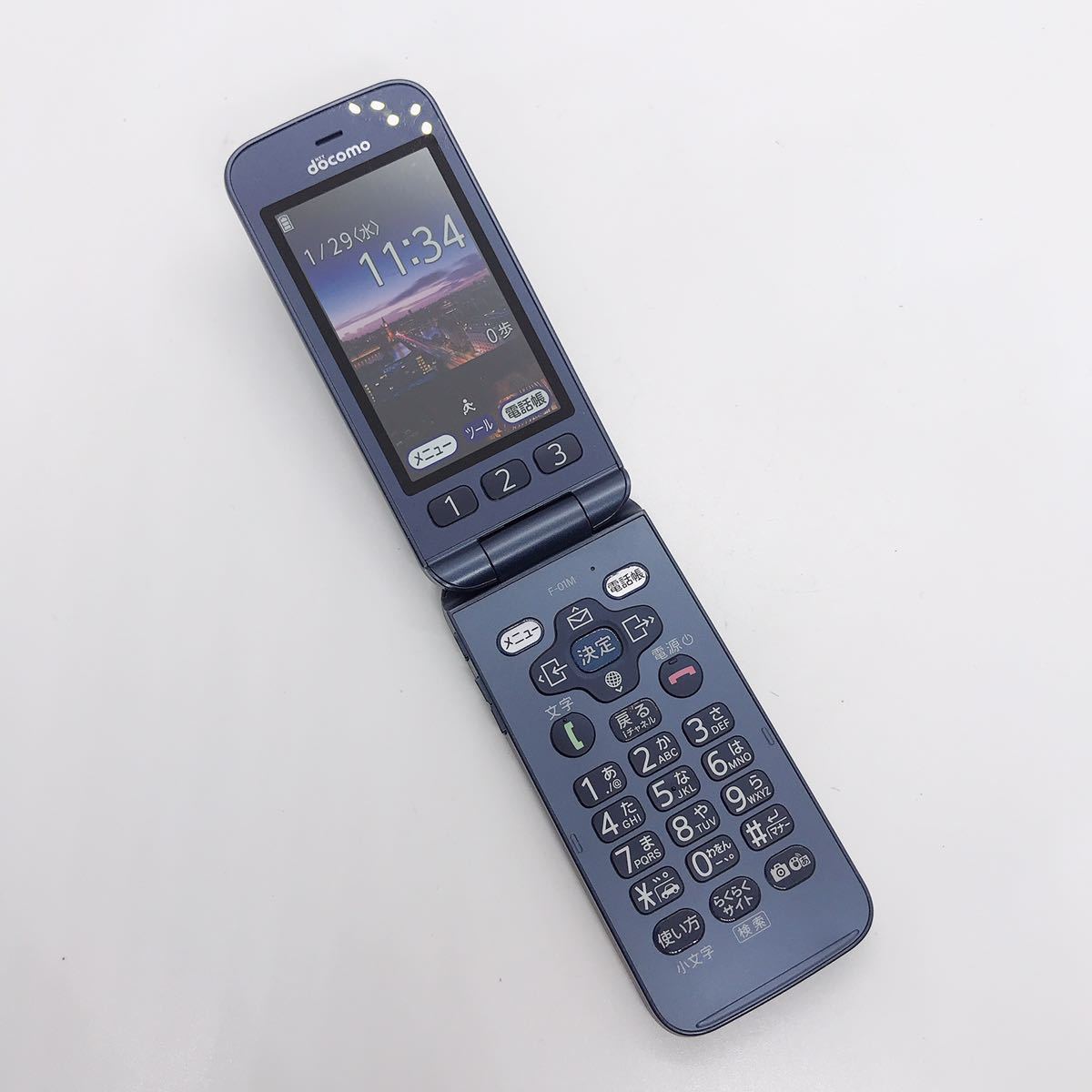 概ね美品 docomo ドコモ F-01M らくらくホン 富士通 ガラケー ガラホ