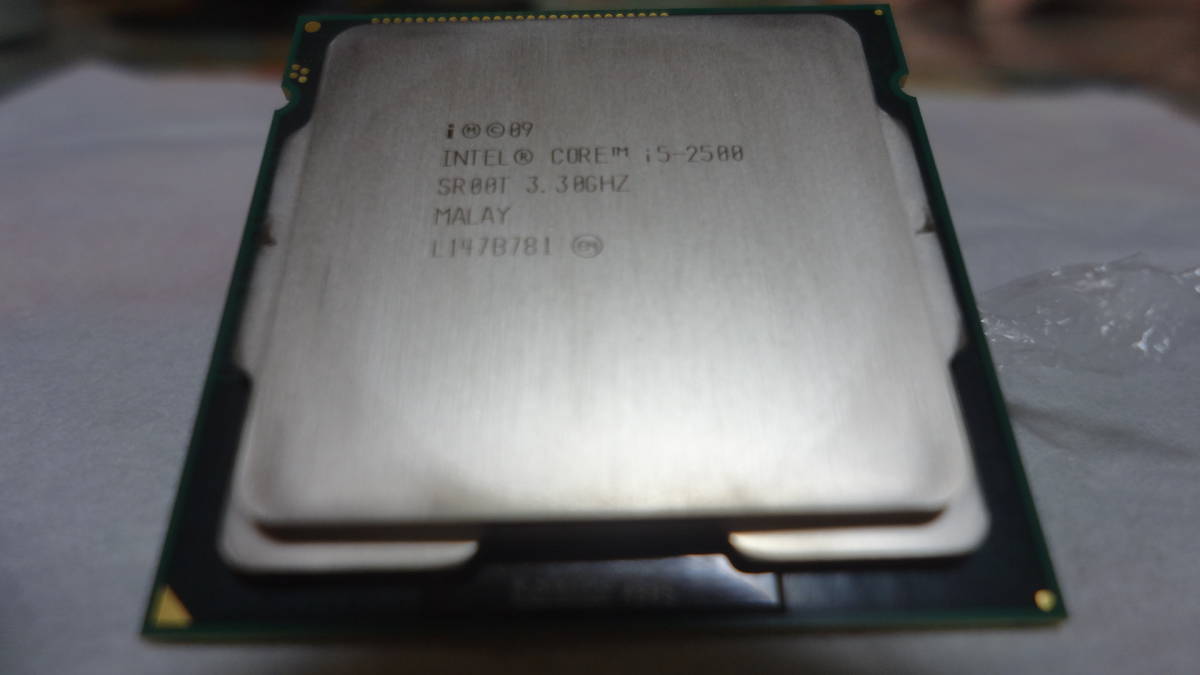 Core i5 2500 インテルCPU LGA1155ソケット 中古動作品_画像1