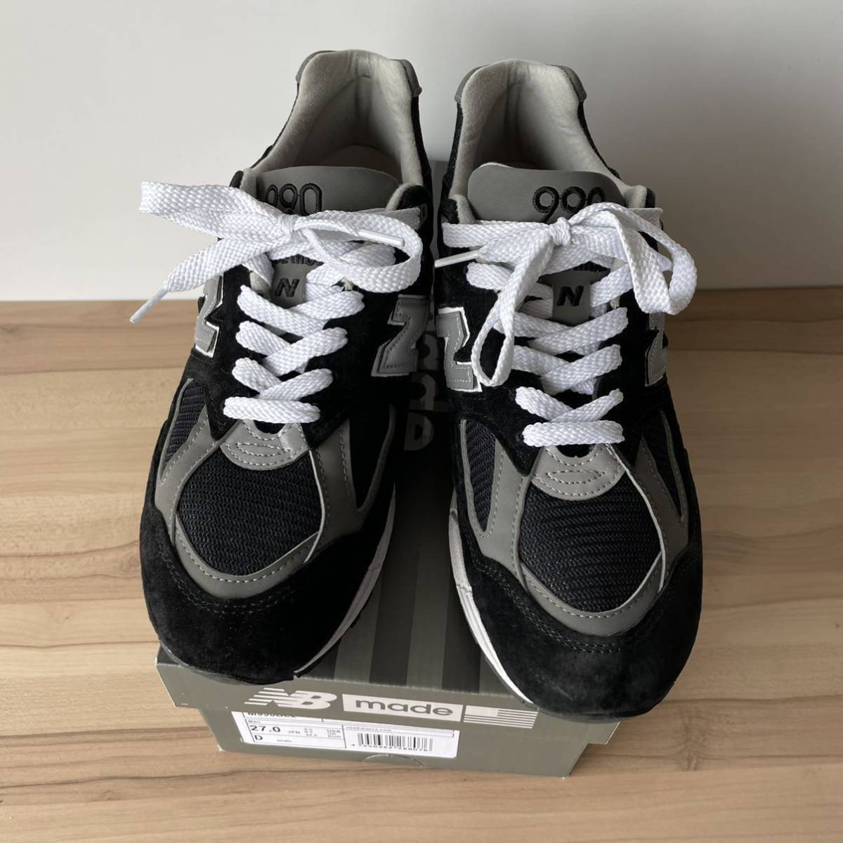 newbalance M990BK2(M990BL2) 27.0cm サイズ 9-