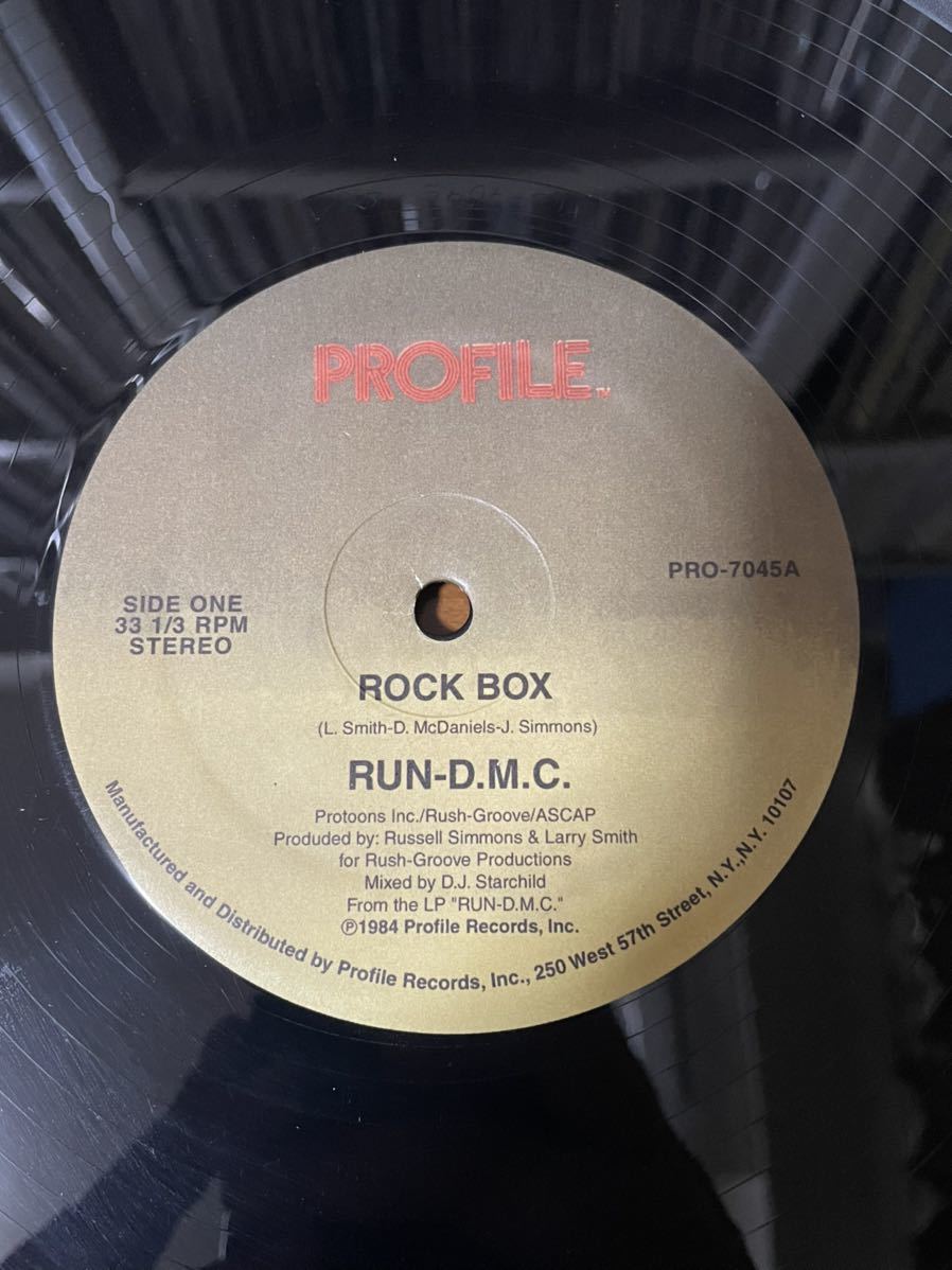 RUN DMC / ROCK BOX 12inch LP レコード / HIPHOP / HIP HOP / OLD SCHOOL /_画像2