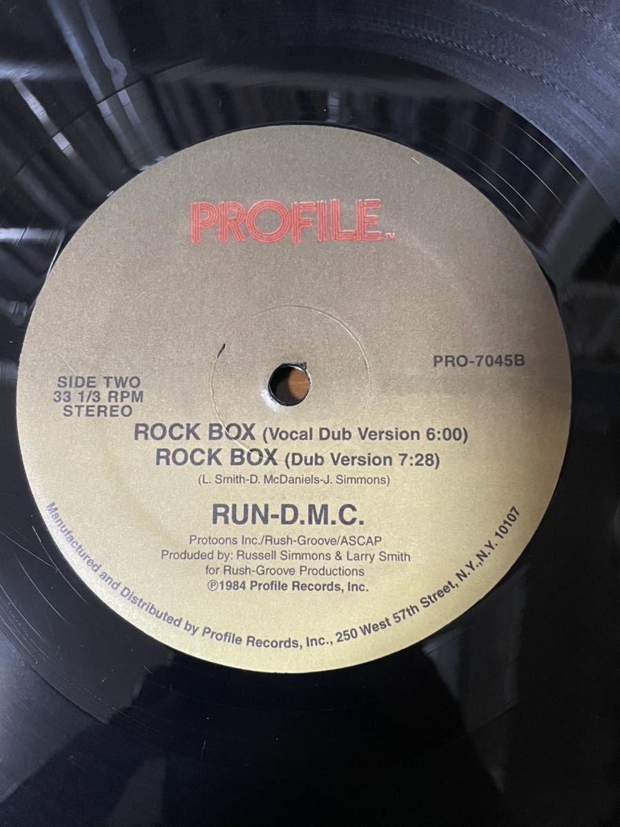 RUN DMC / ROCK BOX 12inch LP レコード / HIPHOP / HIP HOP / OLD SCHOOL /_画像3